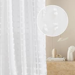 ROOM99 Rideau Voilage Transparent Casablanca 200 x 230 cm avec Galon Fronceur