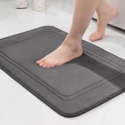 chakme Tapis de bain mémoire de forme antidérapant