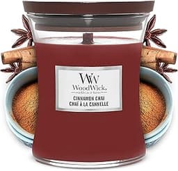 WoodWick Jarre parfumée moyenne Chaï à la cannelle