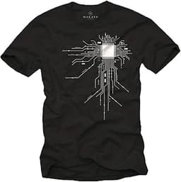 Makaya T-Shirt Geek Gamer CPU Homme