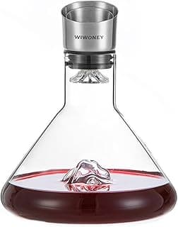 WIWONEY Carafe à vin – décanteur à filtre aérateur