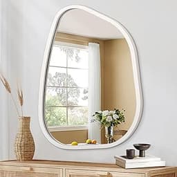 HLFMVWE Miroir mural ondulé asymétrique