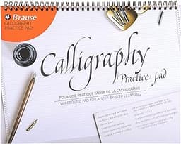 Brause 96450B bloc calligraphie A4 à spirale
