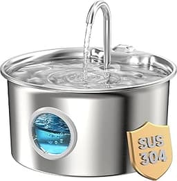 Fontaine à eau inox 2,6 L ultra‑silencieuse