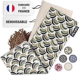 Chill&Rest - Bouillotte longue micro ondes déhoussable (graines de lin)