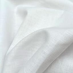 Tissu lin lavé Oeko-Tex 240 g/m² au mètre (blanc)