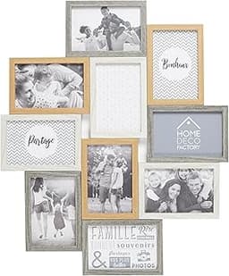 Pêle-mêle 10 vues bois et blanc