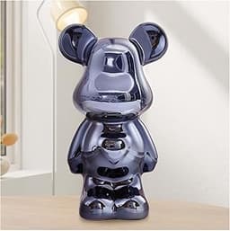 Sculpture ours céramique galvanisée 28 cm