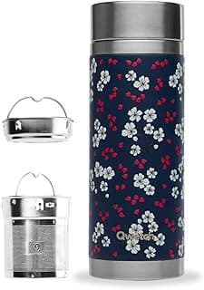 Qwetch - Théière Infusion Isotherme Hanami Bleu 400ml