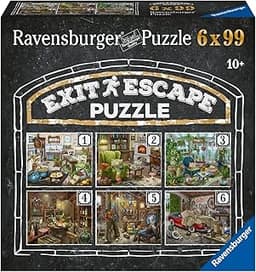 Ravensburger - 6 Escape Puzzles 99 pièces Le manoir hanté