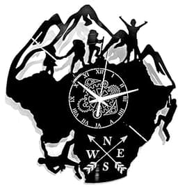 Horloge murale montagne