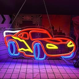 Flixyticy Enseignes lumineuses néon Racing Car