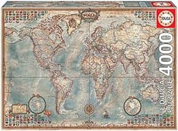 Educa - Puzzle 4000 pièces Mapamundi Historico